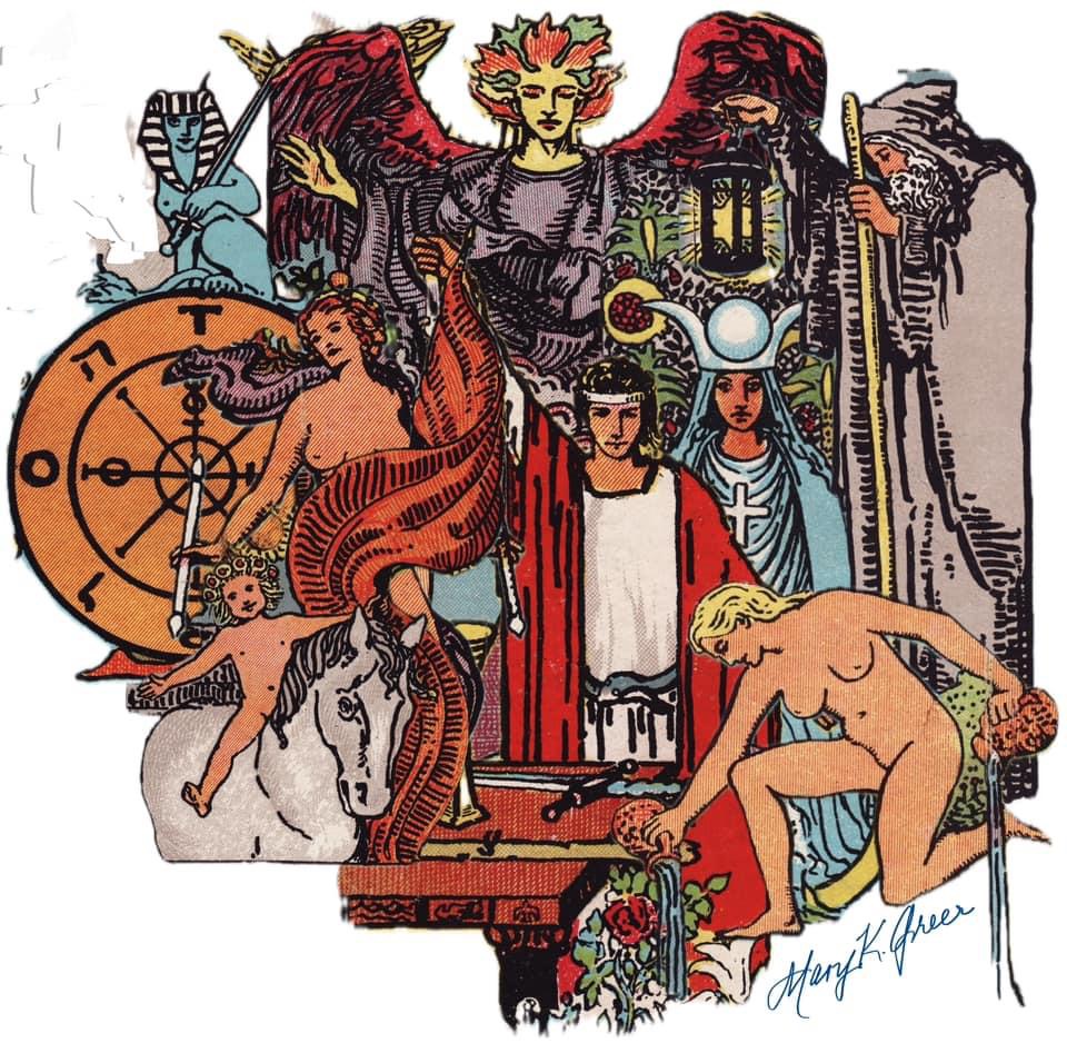 Mary K. Greer's Tarot Majors collage