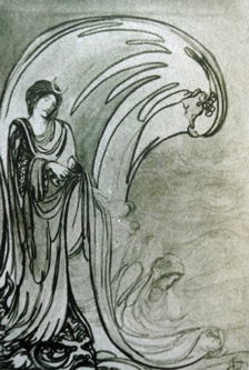 Drawing by Pamela Colman Smith
